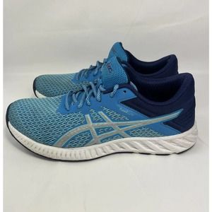 Asics Womens FuzeX Lyte 2 T769N Lace Up Diva Blue Silver Running Shoes Size 9